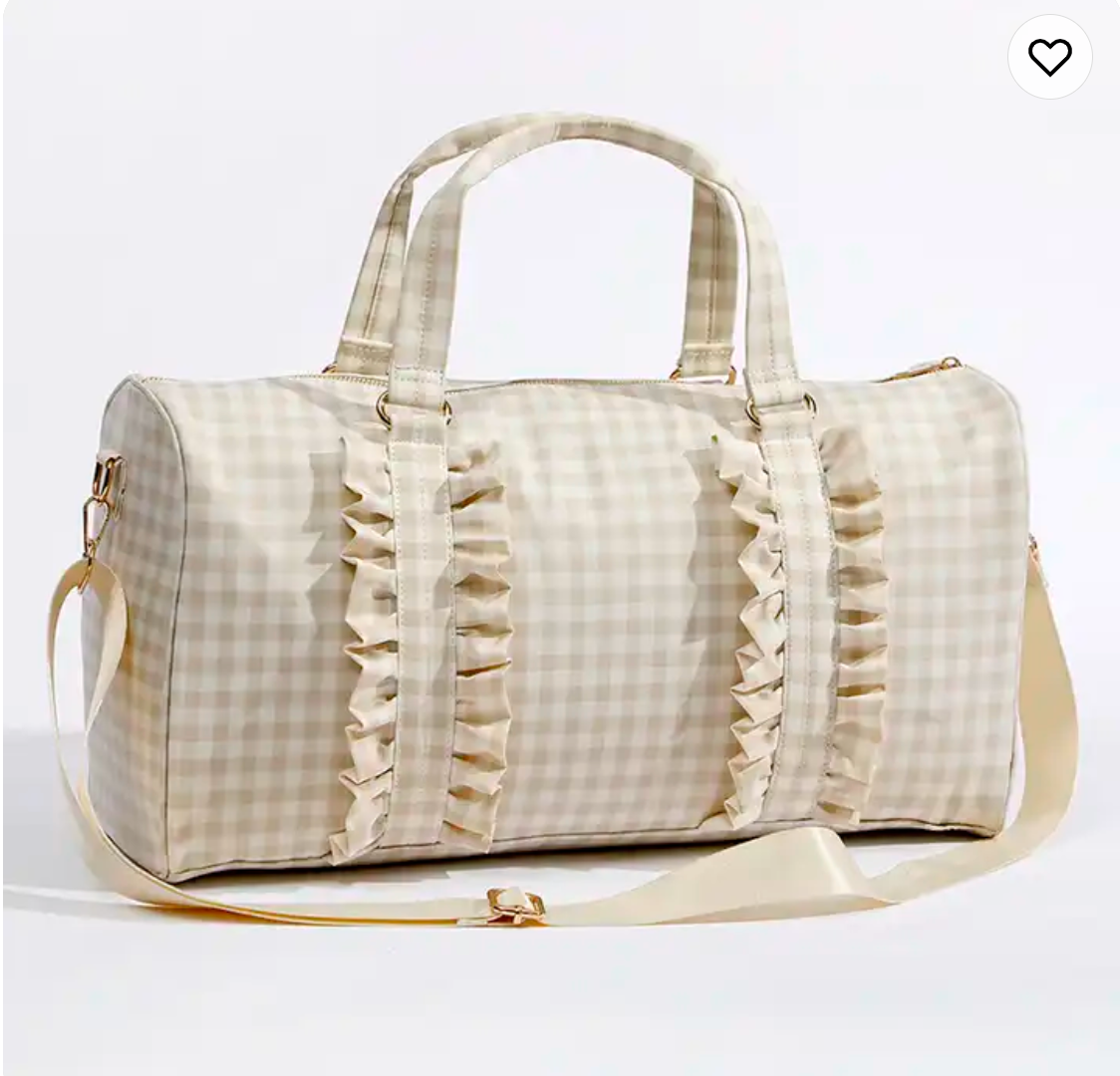 Pretty Ruffle Duffle Bags