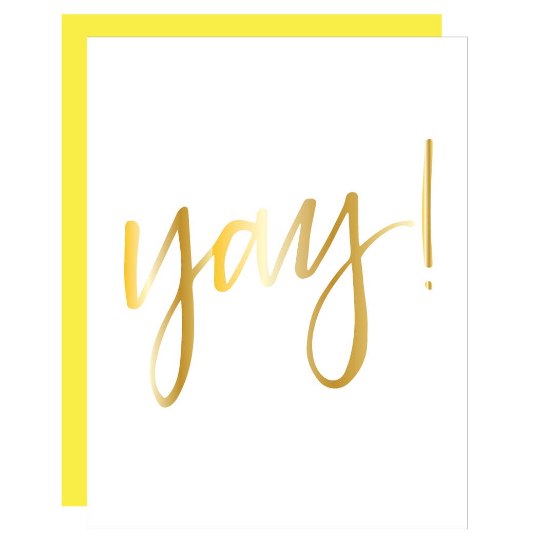 Yay Letterpress Card