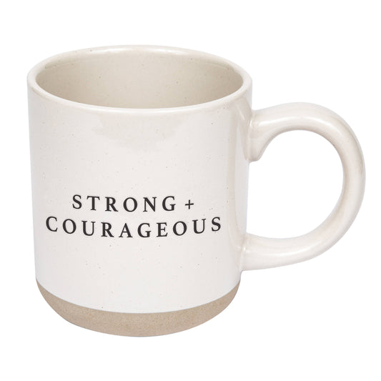 Strong & Courageous Stoneware Mug