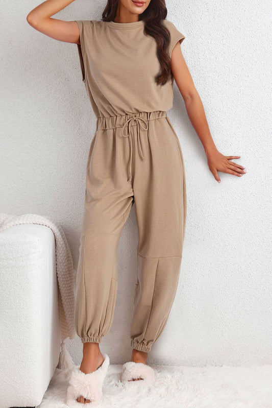 Open Back Jogger Jumpsuit