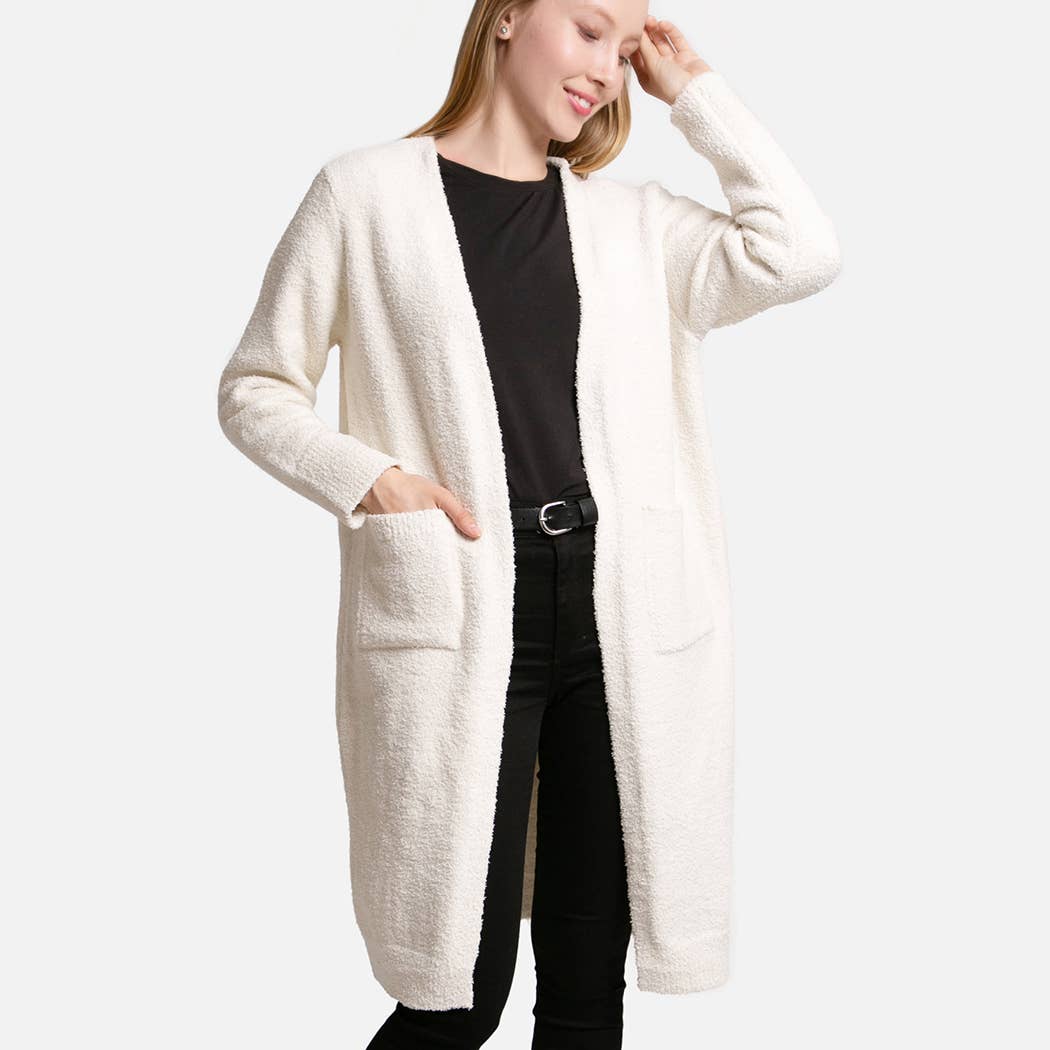 Cozy Long Cardigan with Pockets