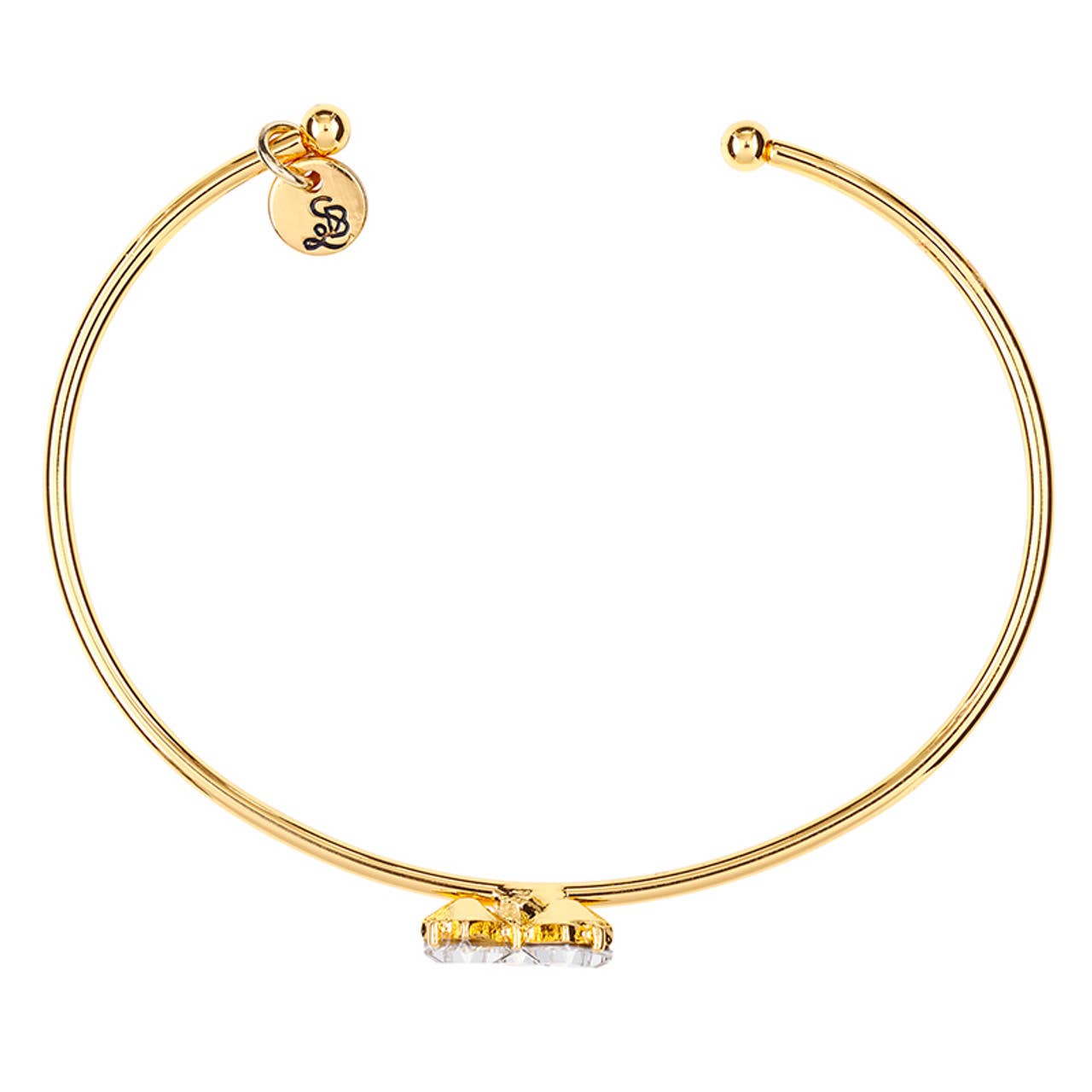 Crystal Heart Sparkle Bangle