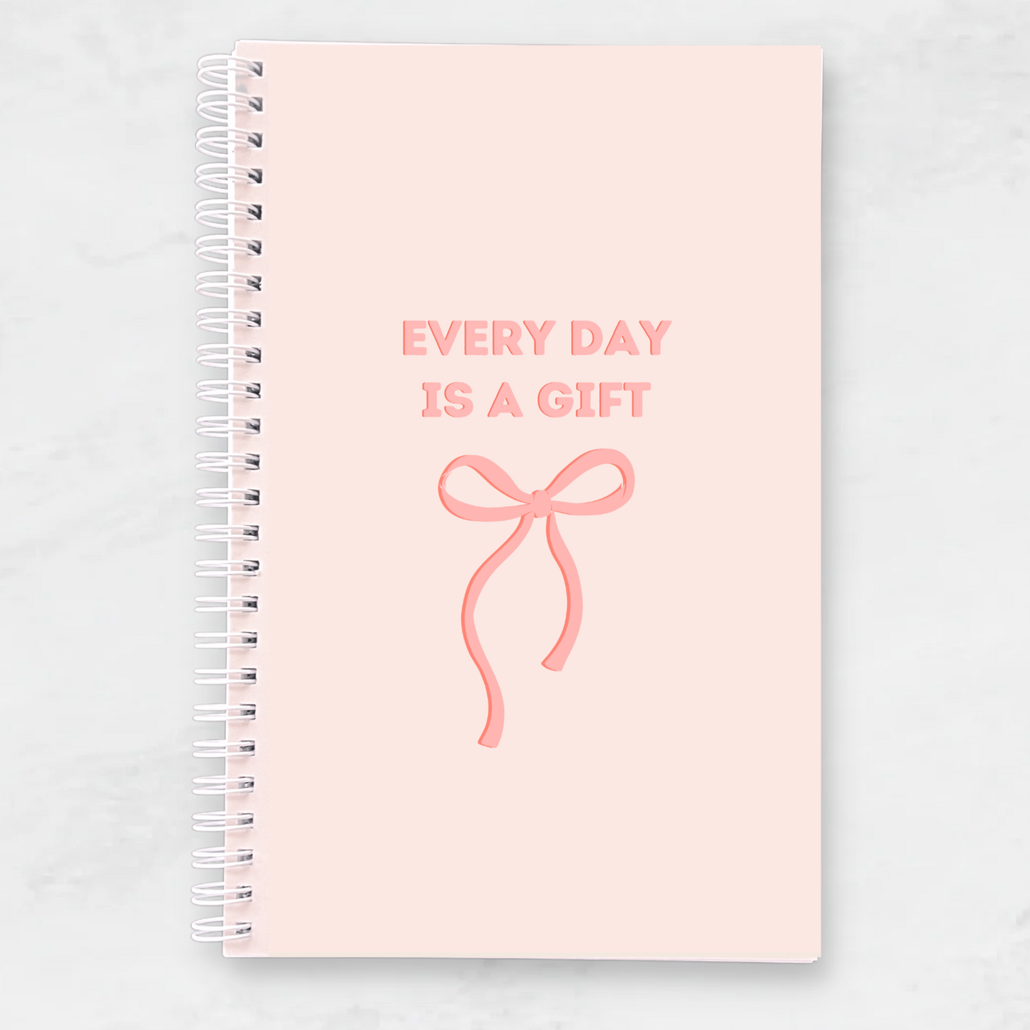 Every Day Is A Gift Bow Notebook