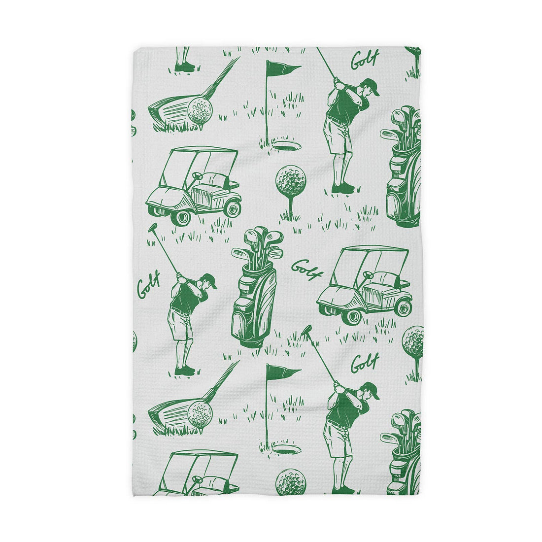 Golf Golfer Kitchen Towel