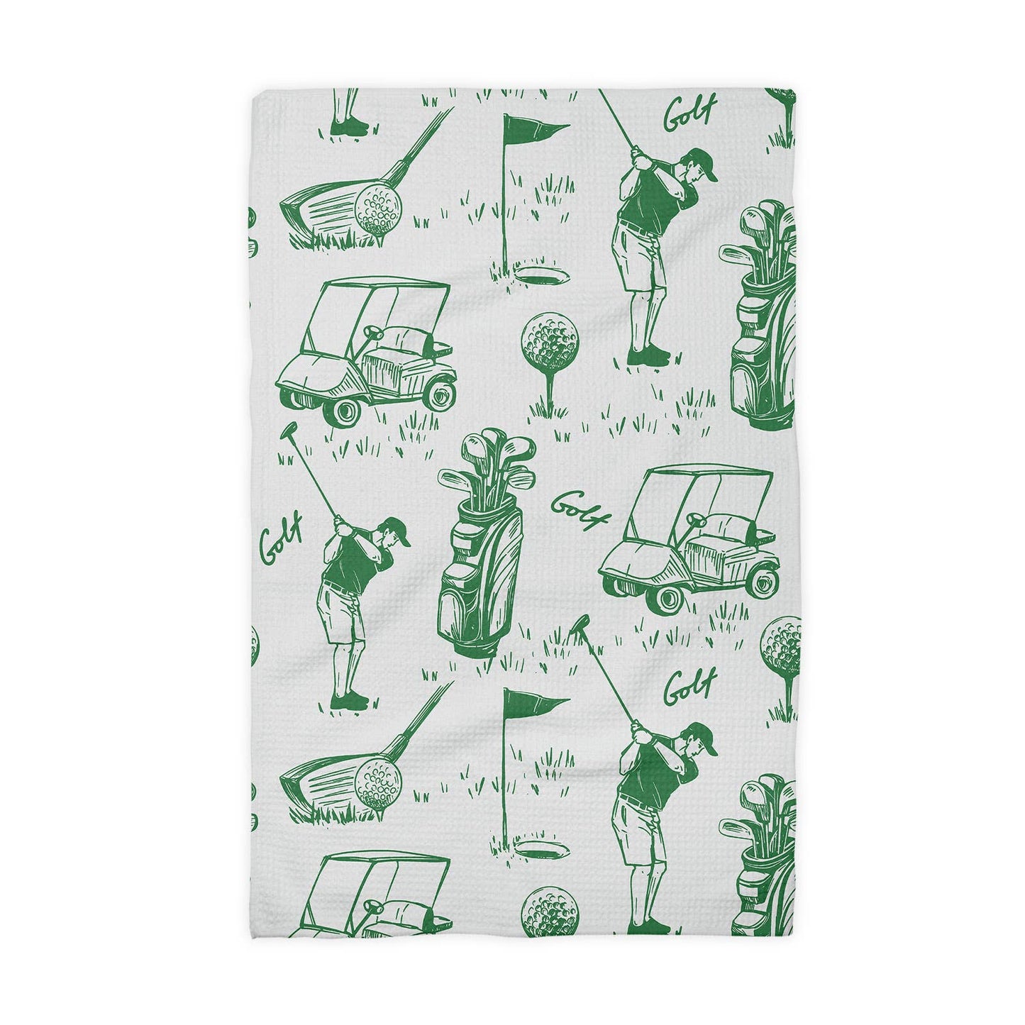 Golf Golfer Fathers Day Kitchen Towel