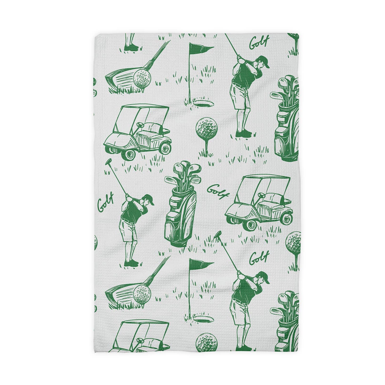 Golf Golfer Kitchen Towel
