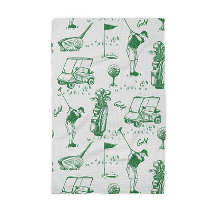 Golf Golfer Kitchen Towel