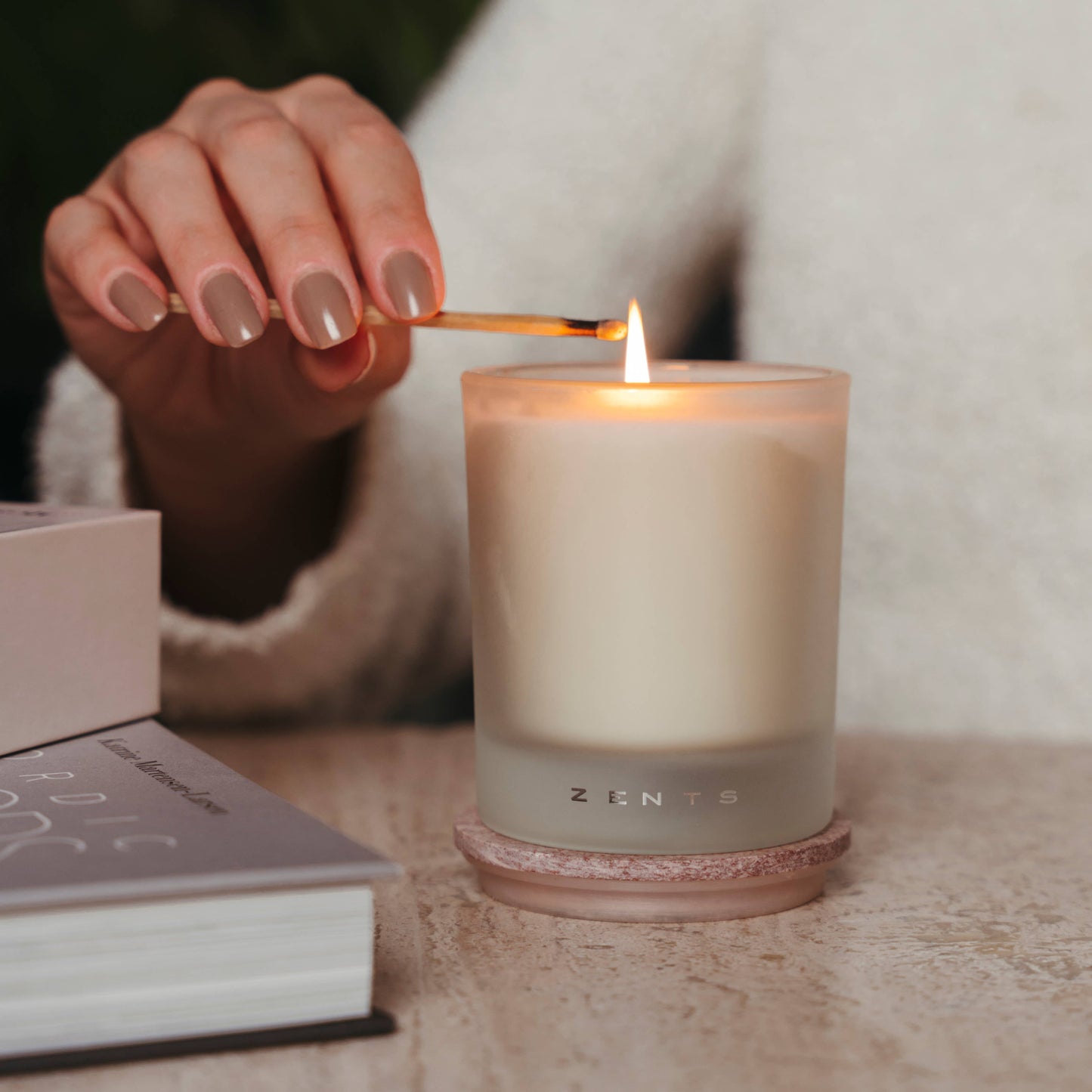 ZENTS Fig Clean Soy Wax Candle