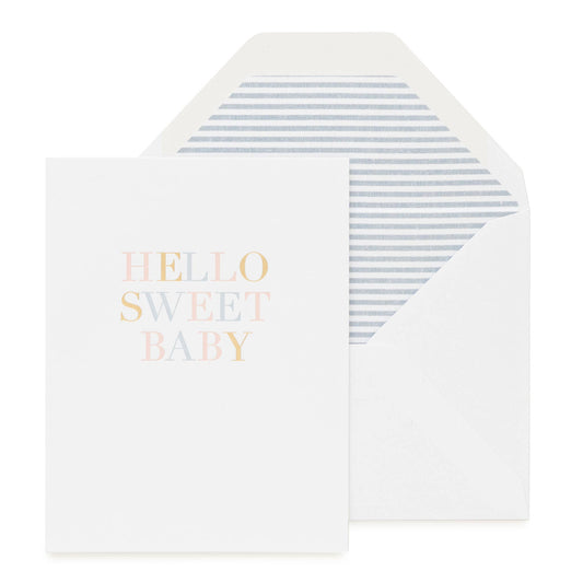 Hello Sweet Baby Card