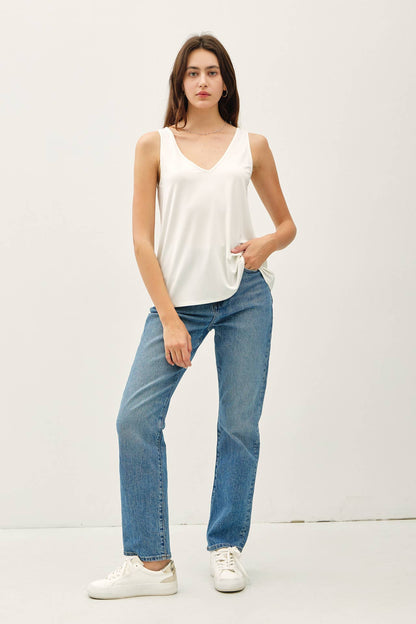 Ultra Soft Bamboo Modal V-Neck Tank