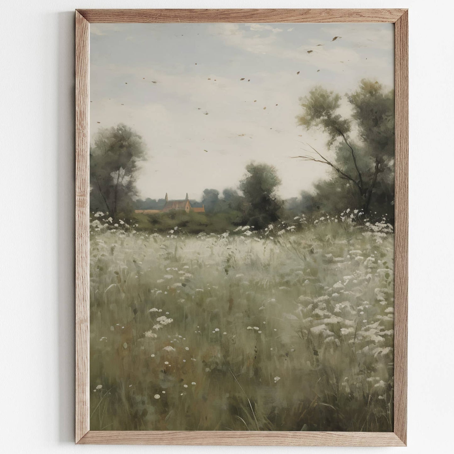 Vintage Field Landscape Art Print