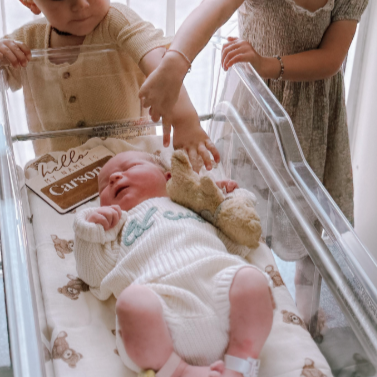 Teddy Bear Bamboo Baby Blanket