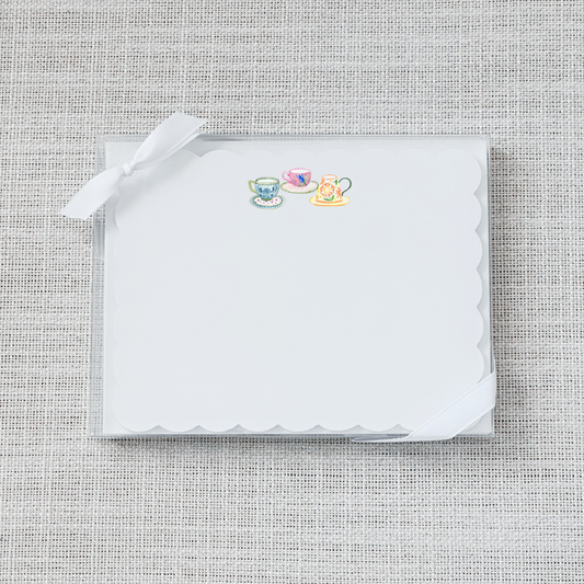 Teacup Scallop Notecard Set