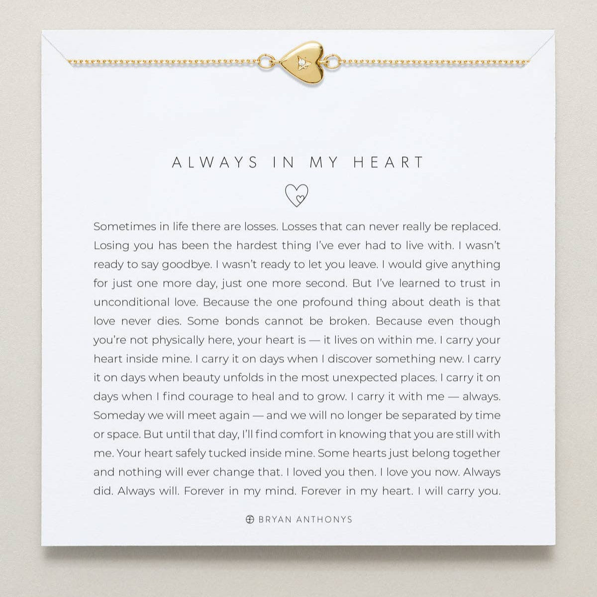Always In My Heart Icon Bracelet