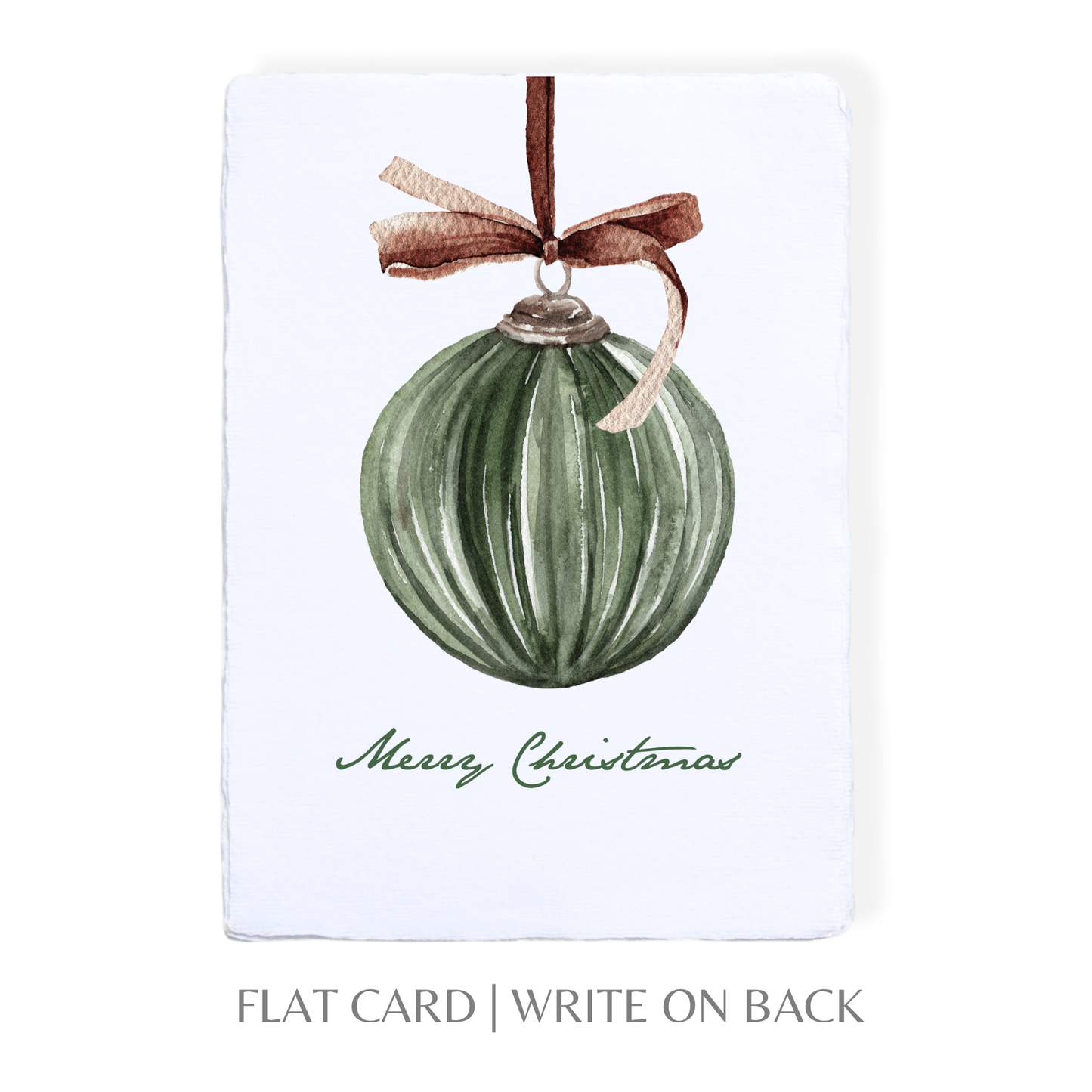 Merry Christmas Ornament Greeting Card