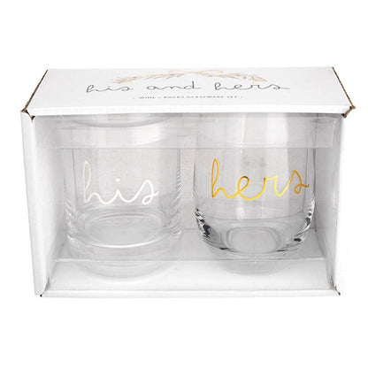 His &amp; Hers Glassware Set