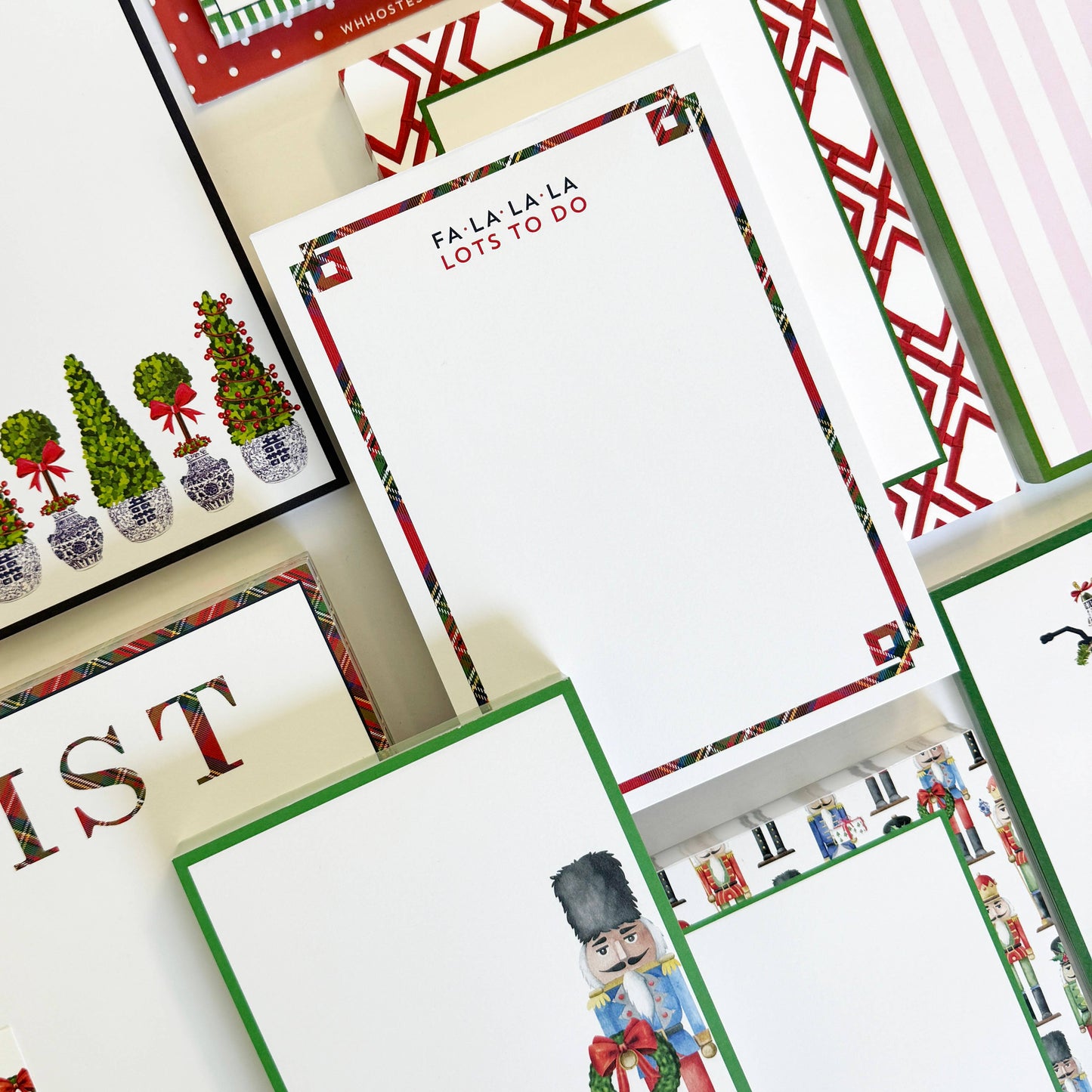 FA LA LA Tartan Notepad