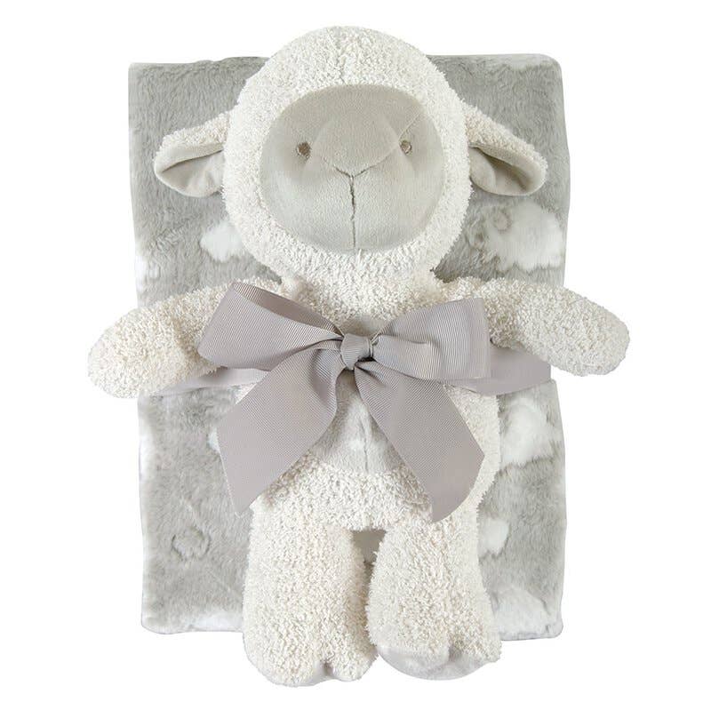 Blanket Toy Set - Gray Lamb