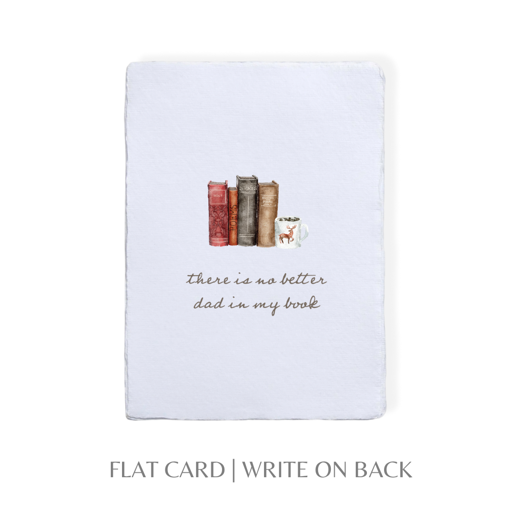 No Better Dad In My Book Greeting Card