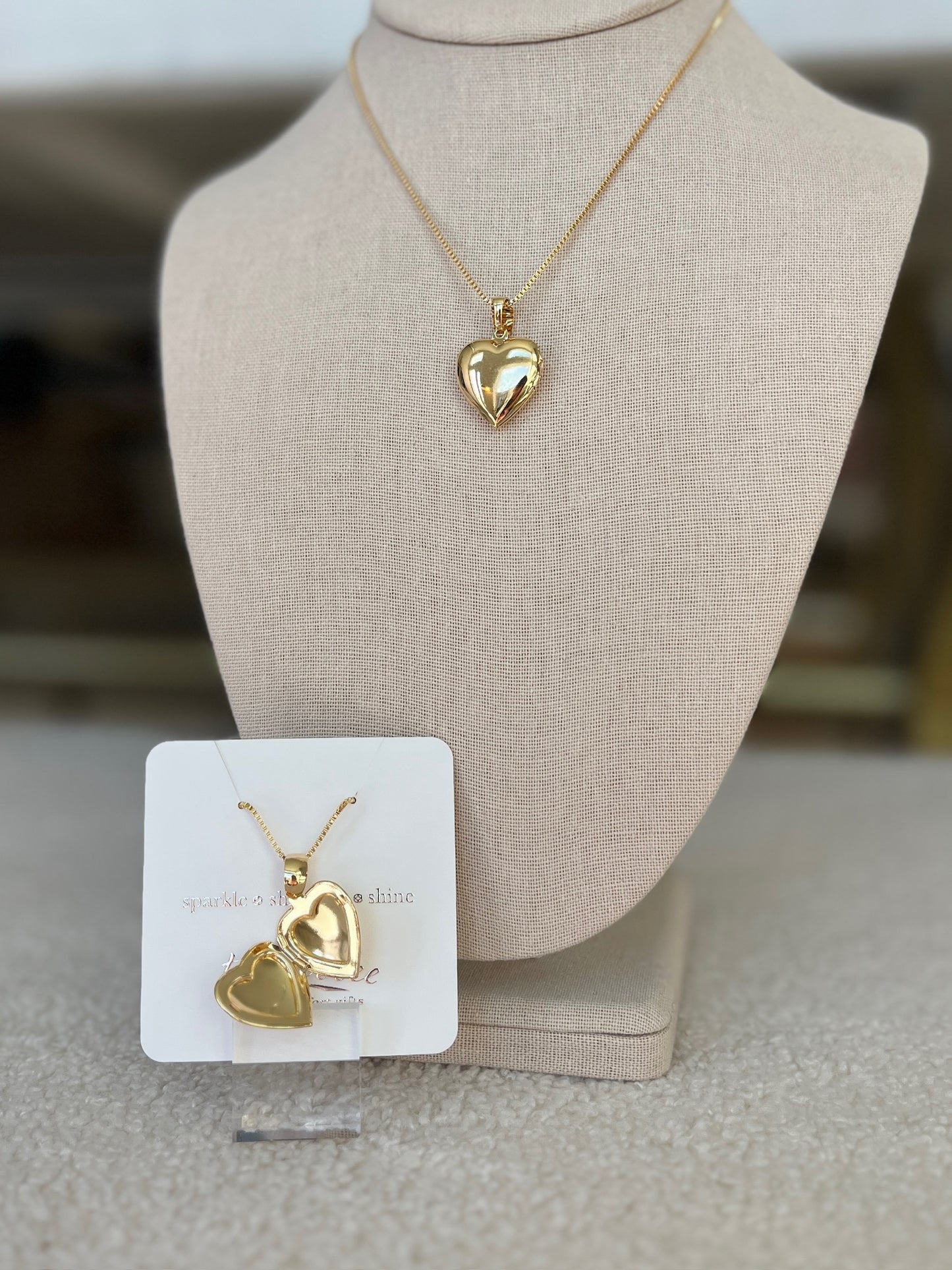 Heart Locket 18k Gold Filled Necklace