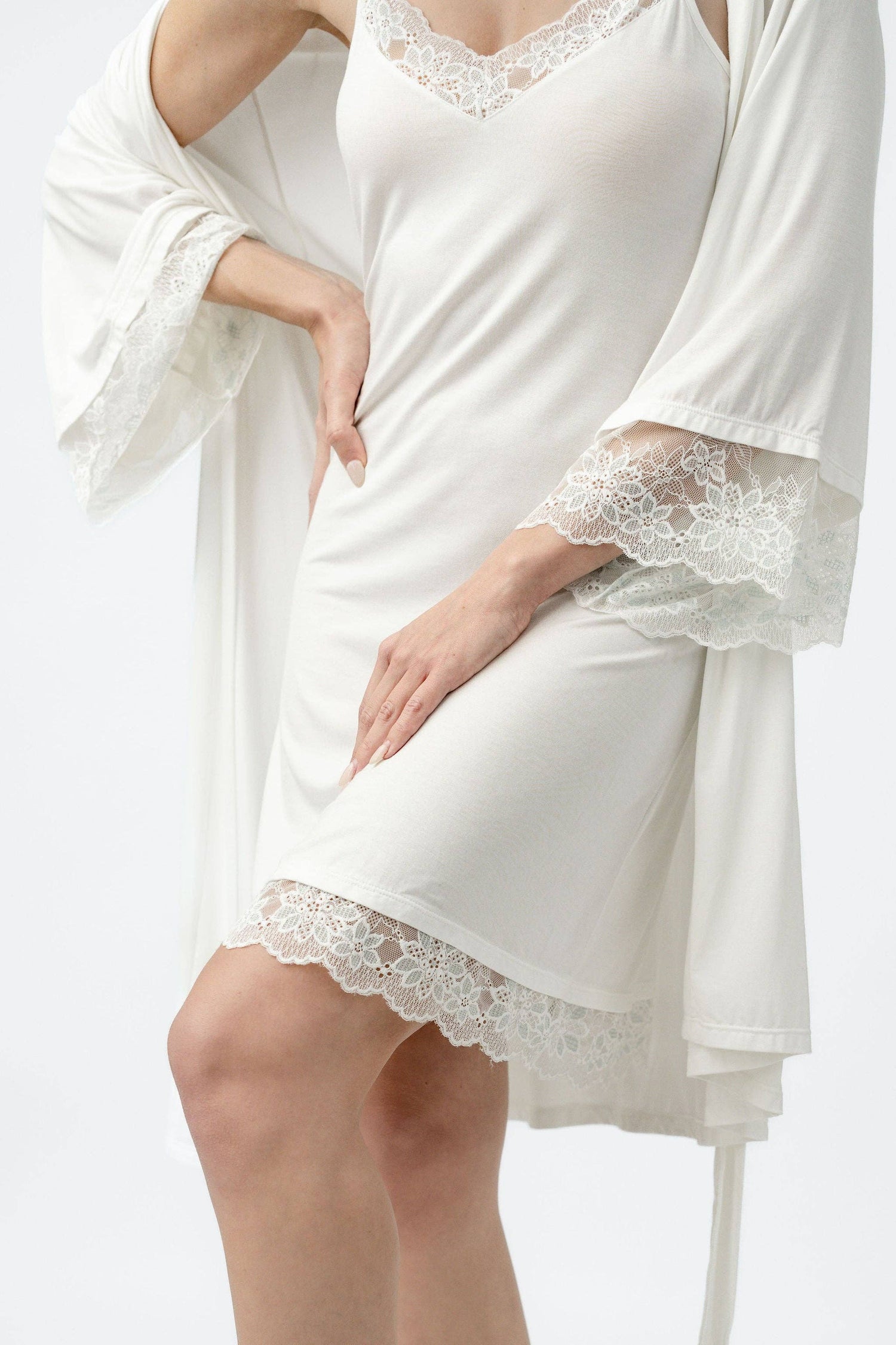 Bridal Modal Ivory Robe