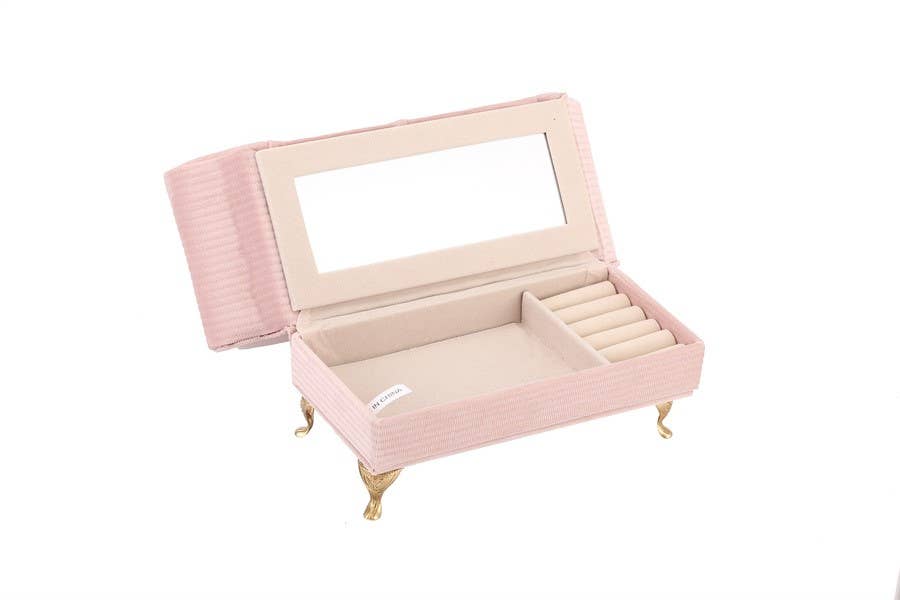 Antique Sofa Pink Jewelry Box