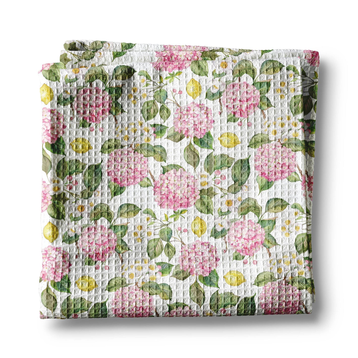 Hydrangea & Lemons Chinoiserie Kitchen Towel