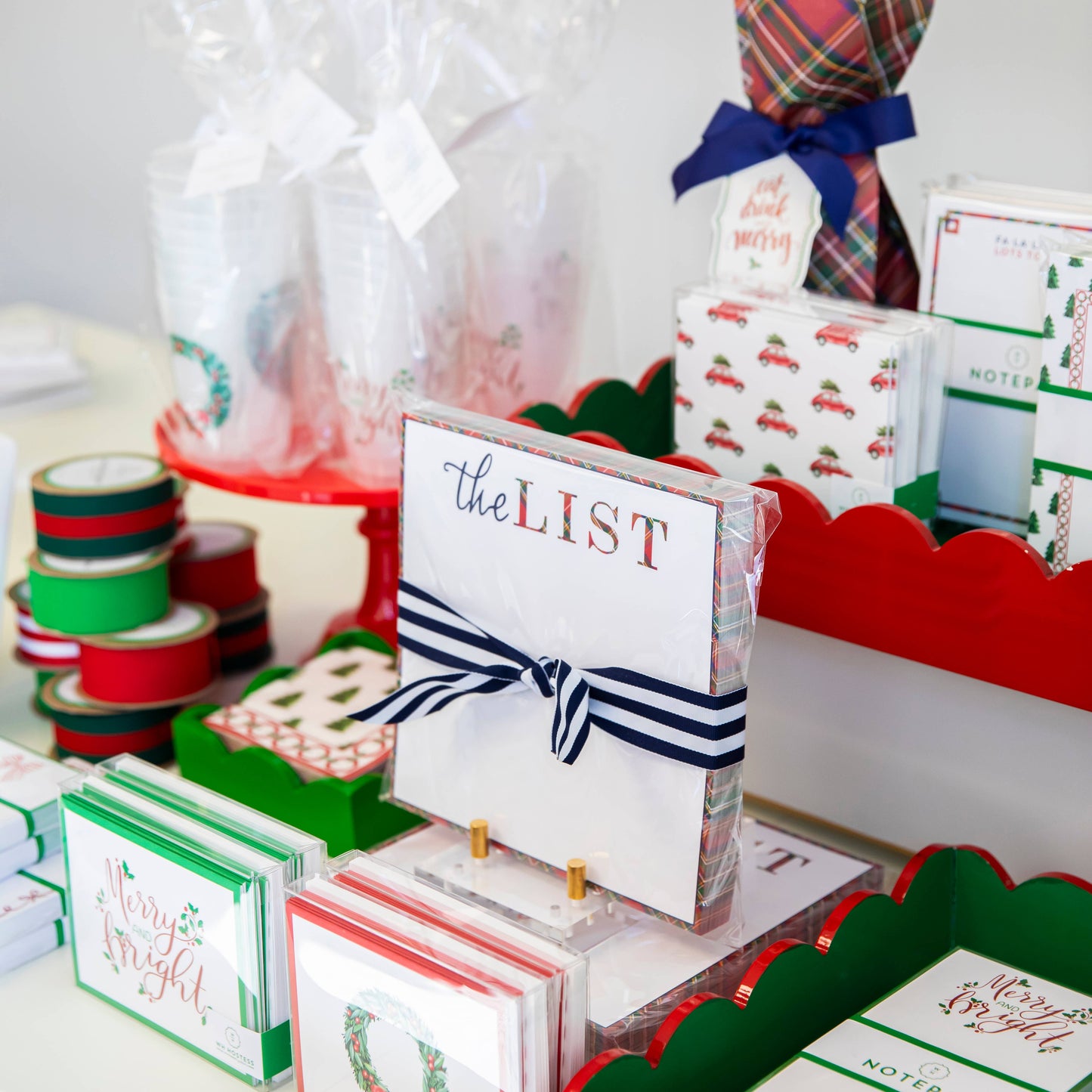 Tartan "The List" Large Notepad