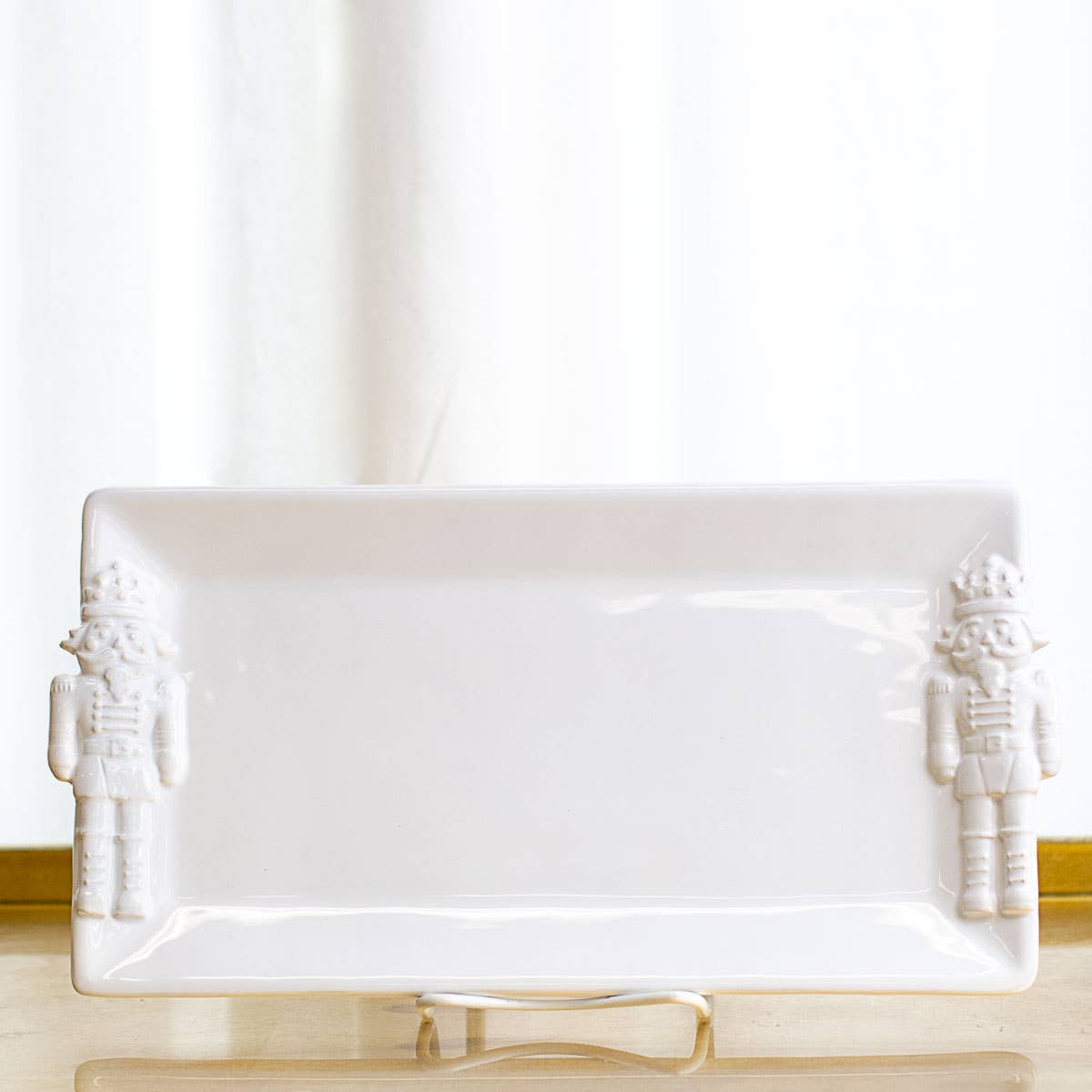 Nutcracker Embossed Rectangle Platter