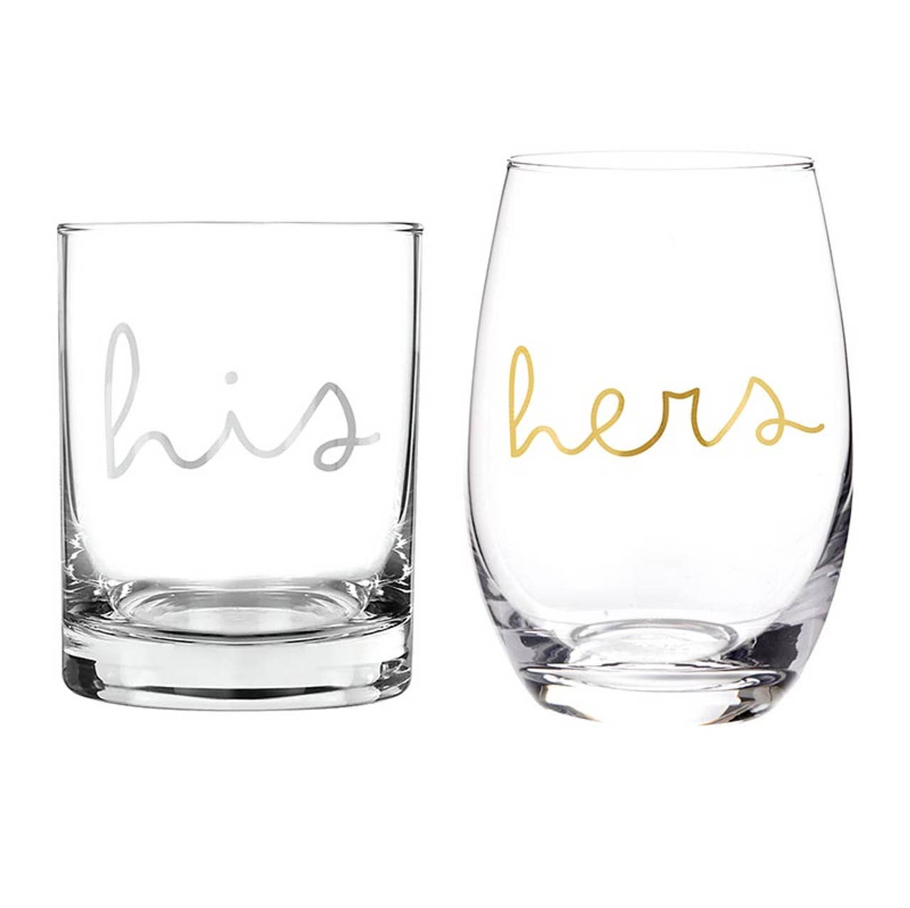 His &amp; Hers Glassware Set