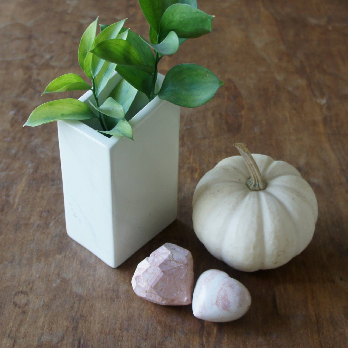 Handmade Stone Bookends & Vase