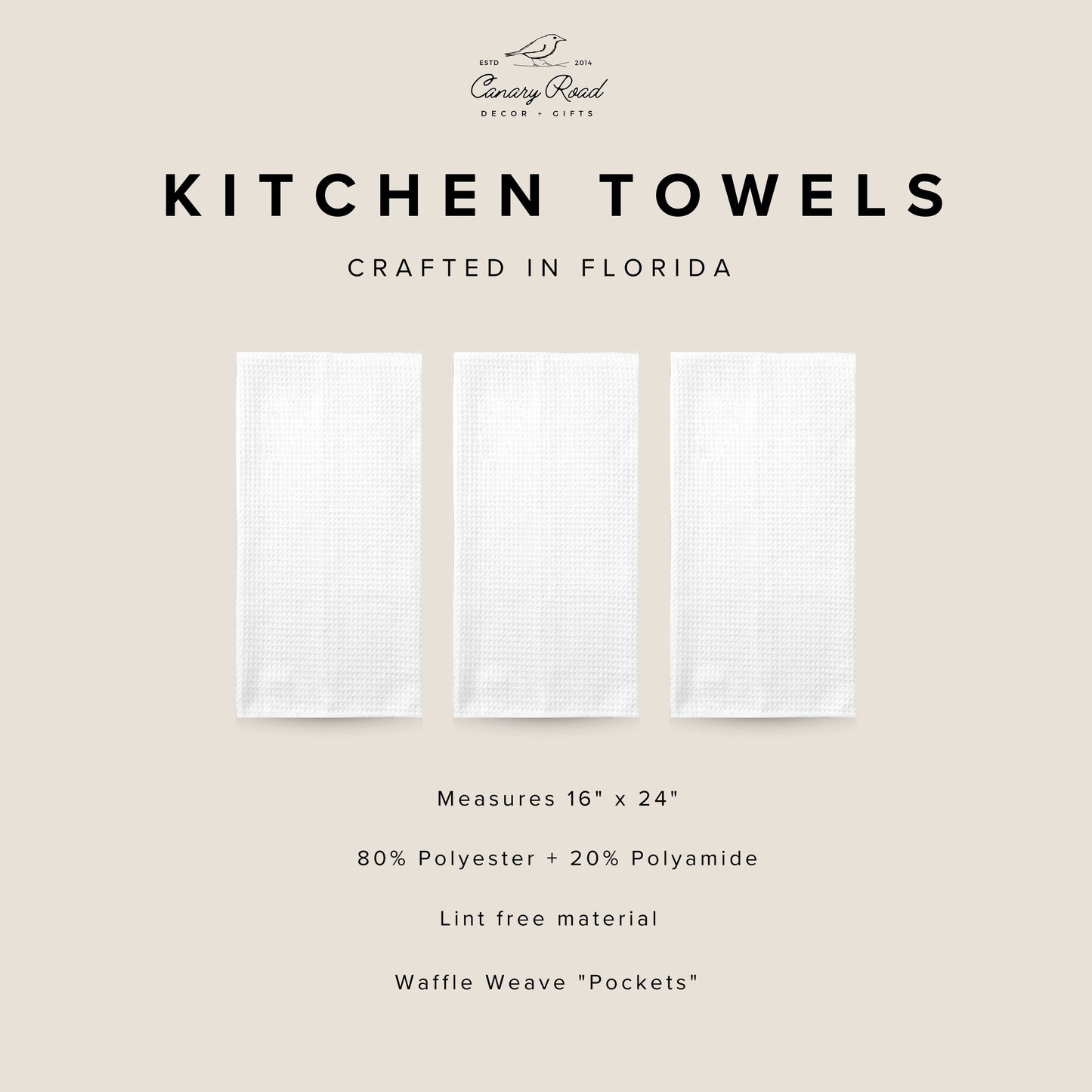 Hydrangea & Lemons Chinoiserie Kitchen Towel