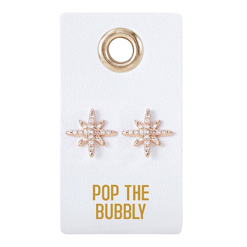 Pop the Bubbly Sparkle Stud Earrings