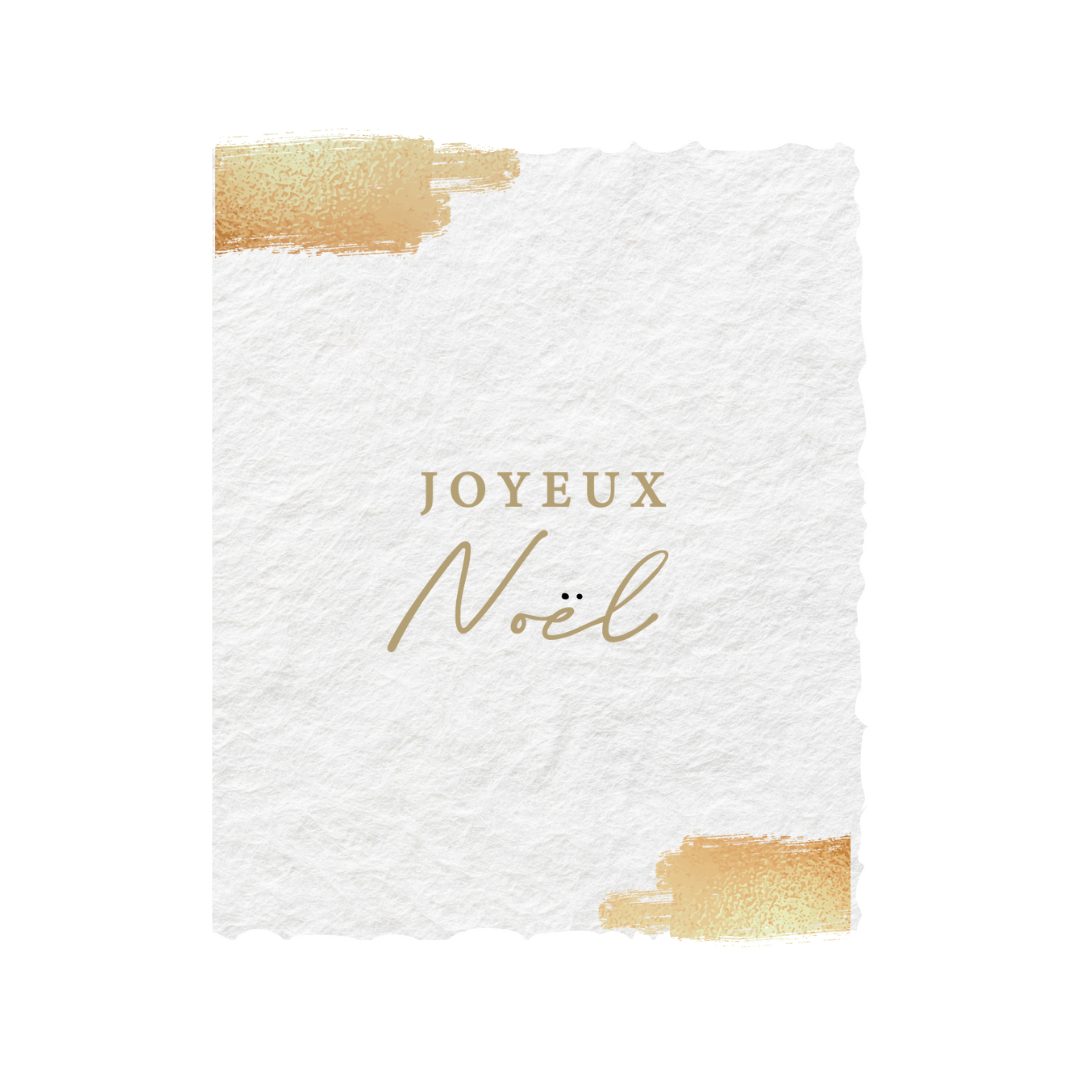 Joyeux Noël Foil French Holiday Card