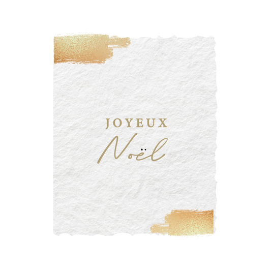 Joyeux Noël Foil French Holiday Card