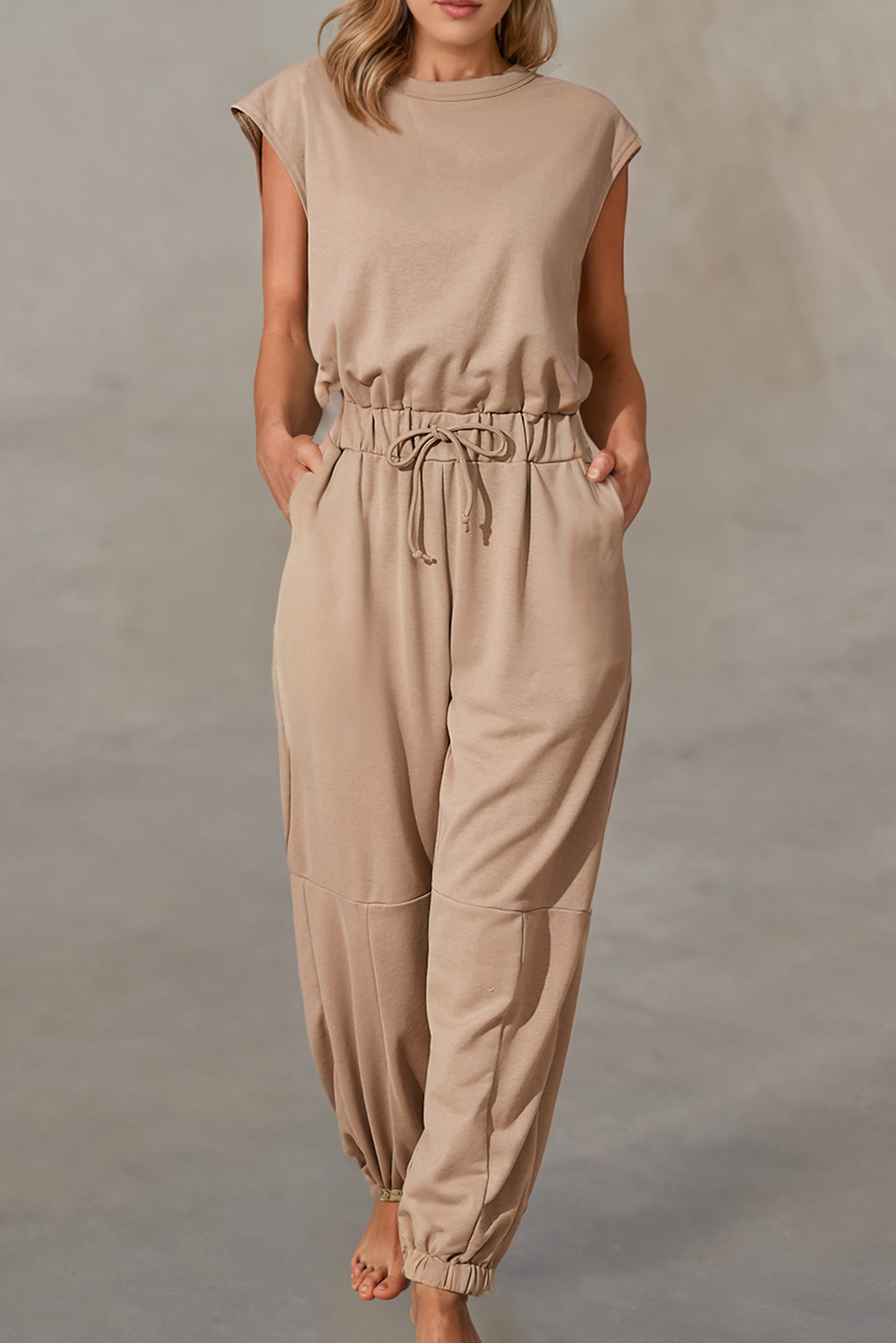 Open Back Jogger Jumpsuit