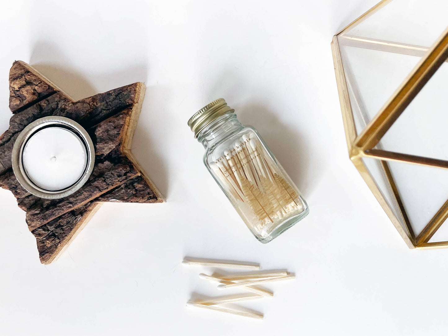 Noble Fir Trees 2" White Match Jar