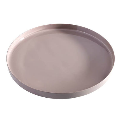 Small Round Enamel Lilac Tray