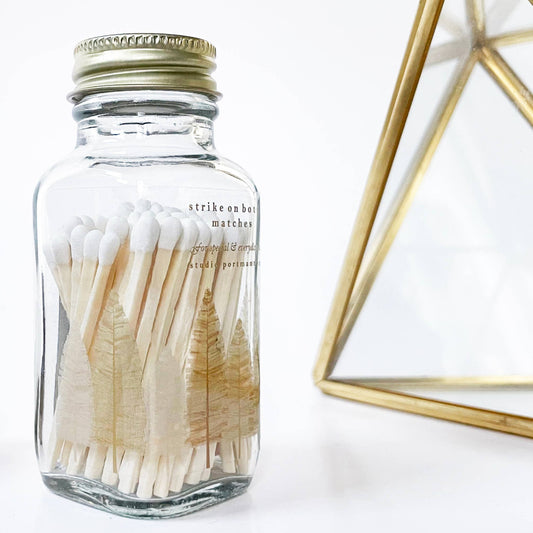 Noble Fir Trees 2" White Match Jar
