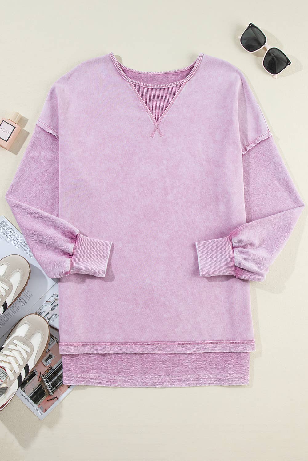 Lavender Mineral Wash Sweatshirt