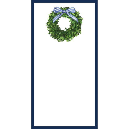 Boxwood Wreath List Notepad