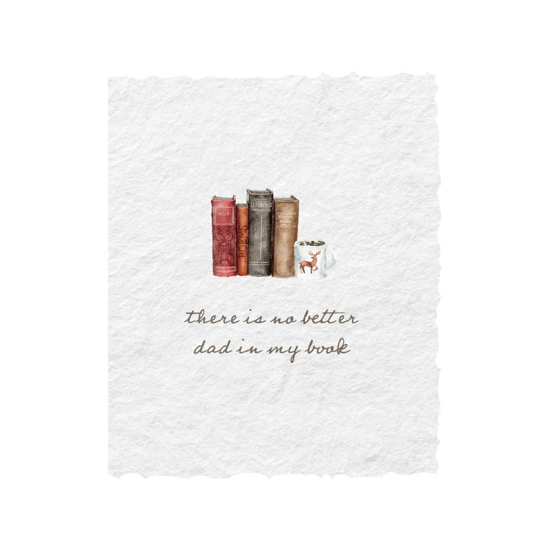 No Better Dad In My Book Greeting Card