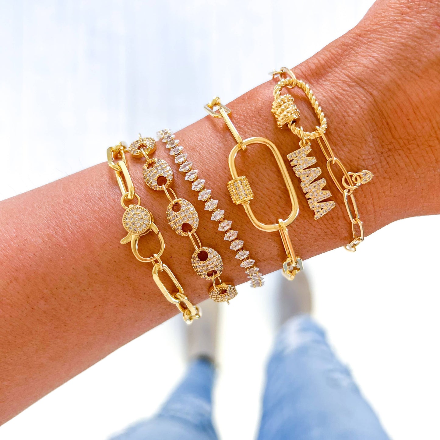 Gold Filled Mama Bracelets