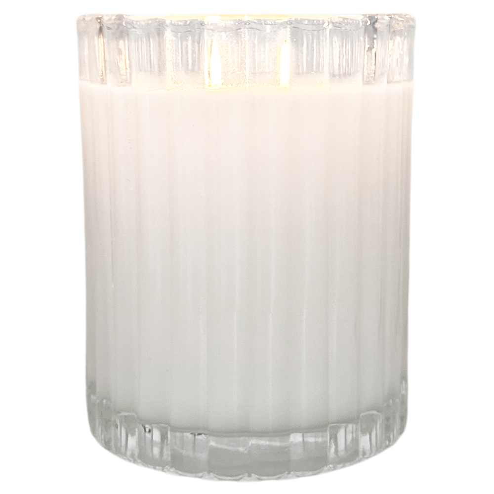 Weekend | Leather + Cardamom Fluted Coconut Wax Candle