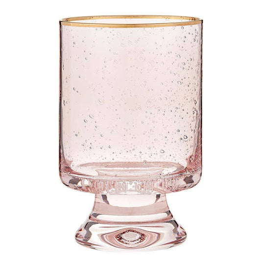 Blush Gold Rimmed Glass