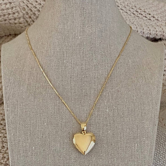 Heart Locket 18k Gold Filled Necklace