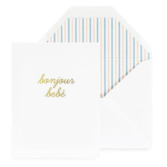 Bonjour Bebe Greeting Card