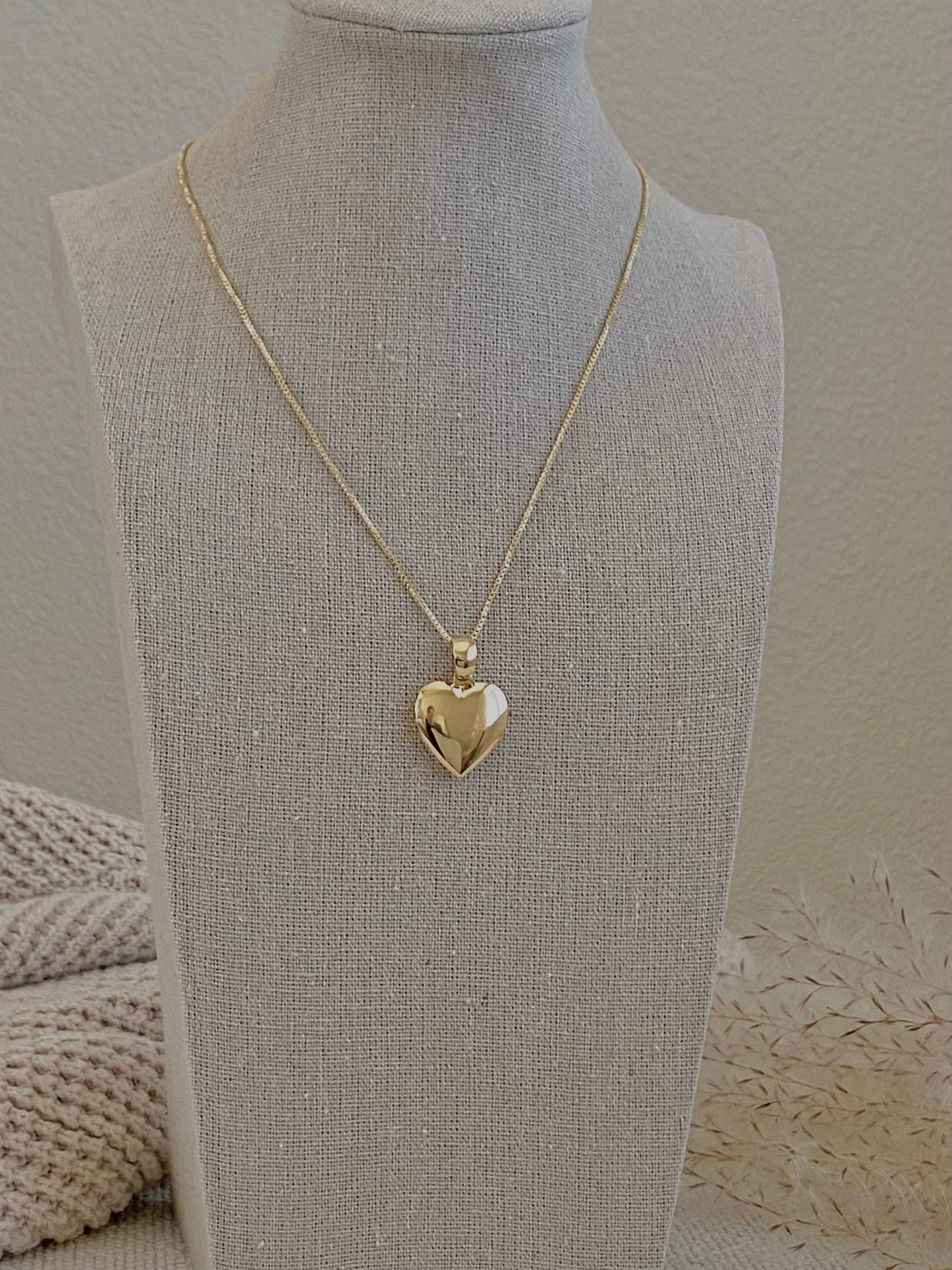 Heart Locket 18k Gold Filled Necklace