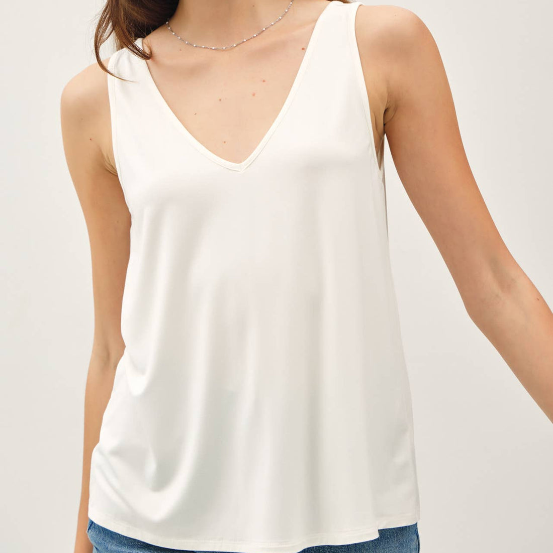Ultra Soft Bamboo Modal V-Neck Tank