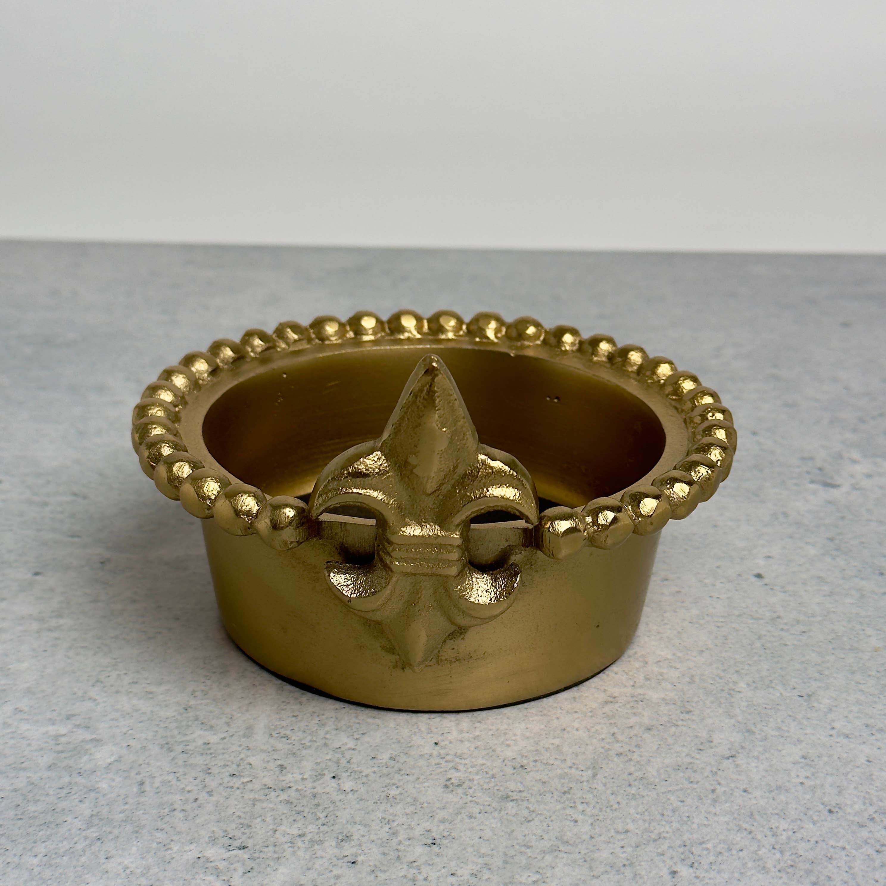 Gold Fleur De Lis Wine Bottle Holder